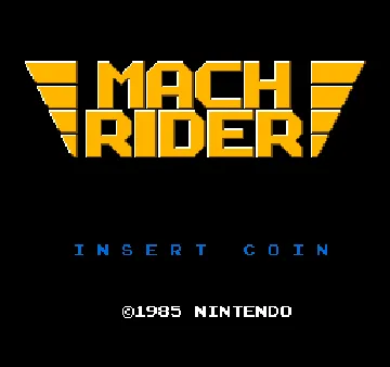 Vs. Mach Rider (Japan, Fighting Course Version) screen shot title